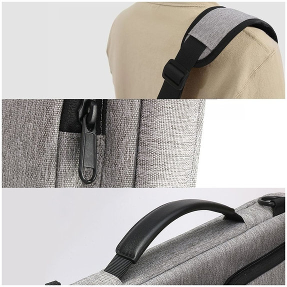 Husă pentru laptop Defender Bag 13-14, Crayon Grey, Tech-Protect