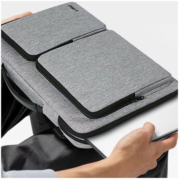 Husă pentru laptop Defender Bag 13-14, Crayon Grey, Tech-Protect