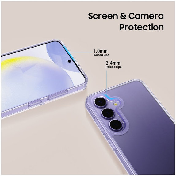 Husă FlexAir Hybrid pentru Galaxy S25, Clear, Tech-Protect
