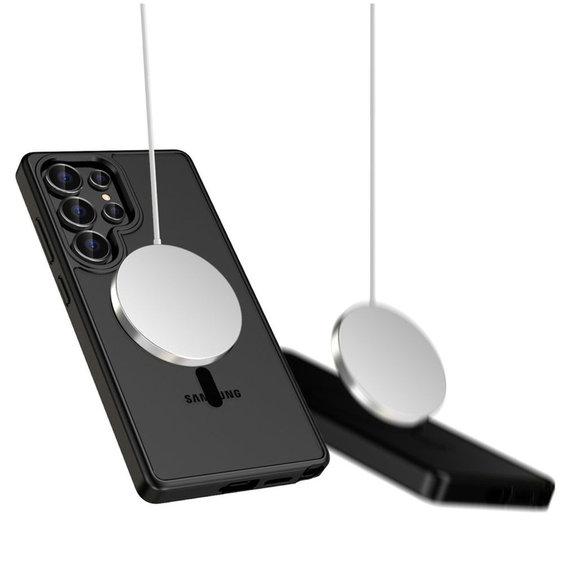 Husă MagMat MagSafe pentru Galaxy S25 Ultra, Matte Black, Tech-Protect