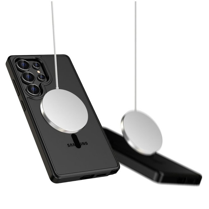 Husă MagMat MagSafe pentru Galaxy S25 Ultra, Matte Black, Tech-Protect