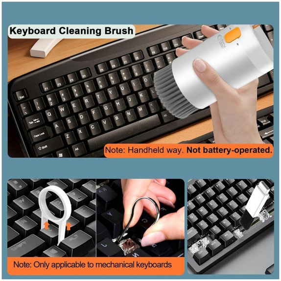 Set de curățare CS01 20 în 1 pentru electronice, alb, Tech-Protect
