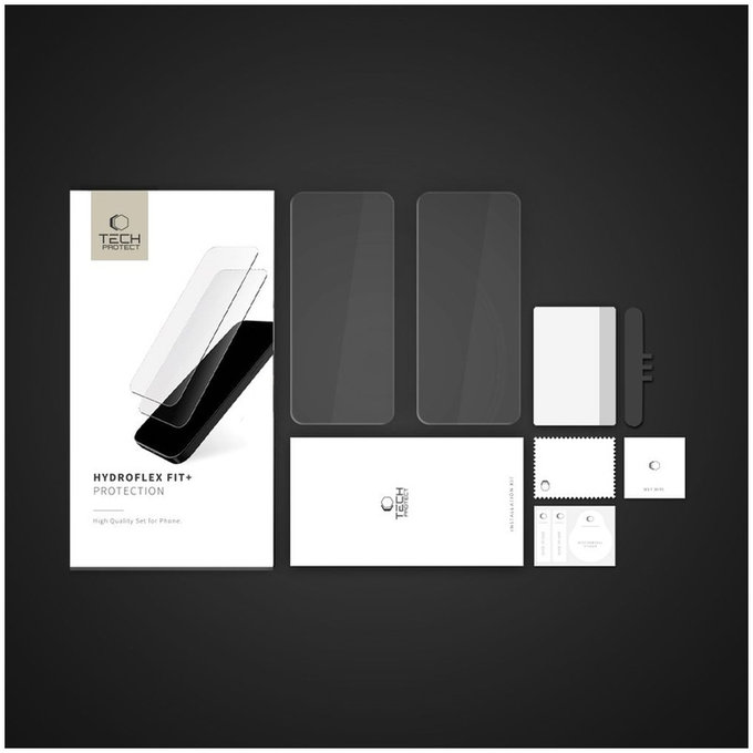 Folie hidrogel Hydro Flex+ 2-PACK pentru Xiaomi Redmi Note 14 Pro 5G / 14 Pro+ Plus 5G / Poco X7 5G, transparentă, Tech-Protect