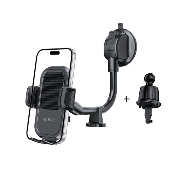 Suport auto V8 Universal Long Arm Dashboard & Windshield, neagră, Tech-Protect