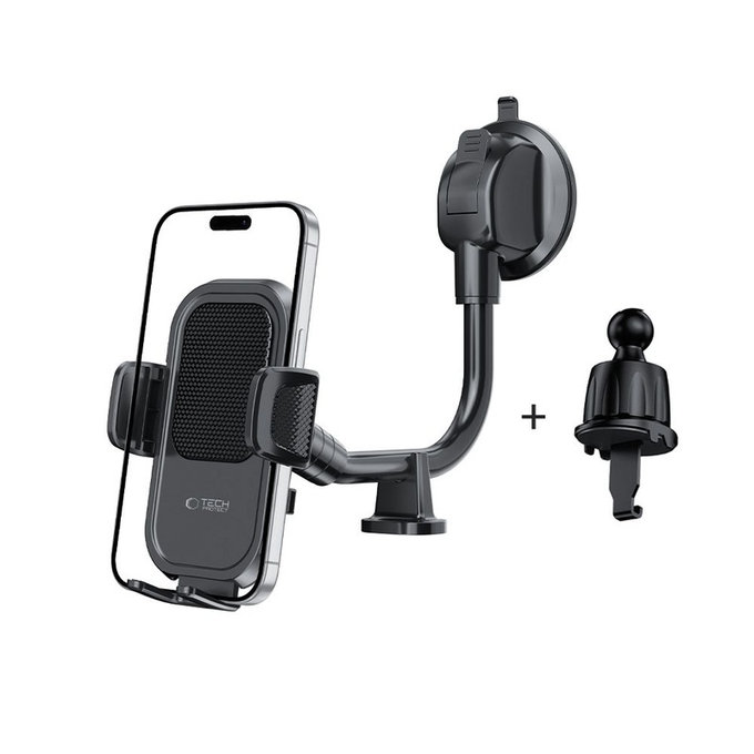 Suport auto V8 Universal Long Arm Dashboard & Windshield, neagră, Tech-Protect