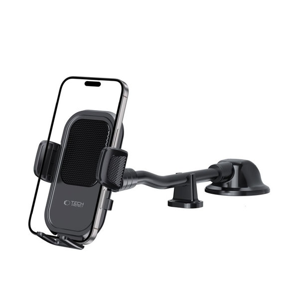 Suport auto V8 Universal Long Arm Dashboard & Windshield, neagră, Tech-Protect