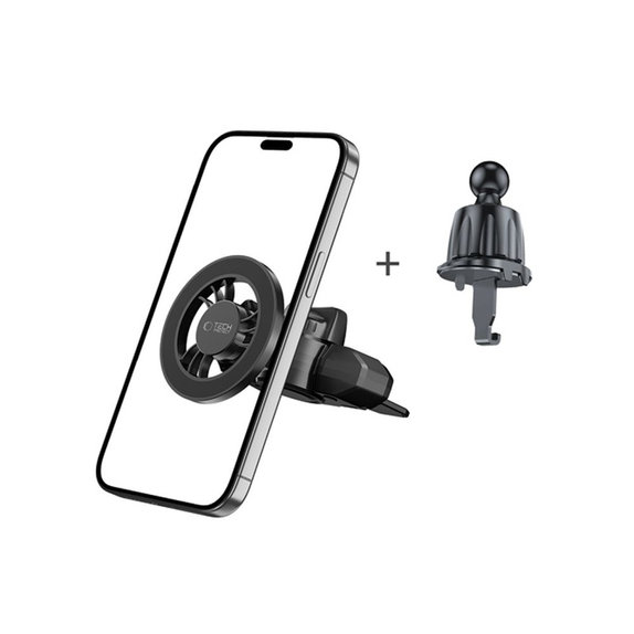 Suport auto N56 Magnetic MagSafe Cd & Vent, neagră, Tech-Protect