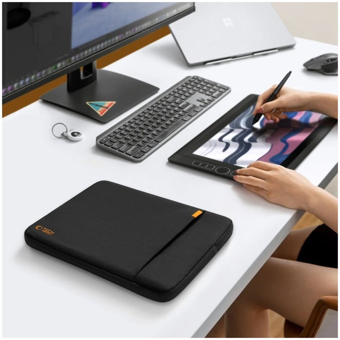 Husă pentru laptop Defender 13-14, neagră, Tech-Protect