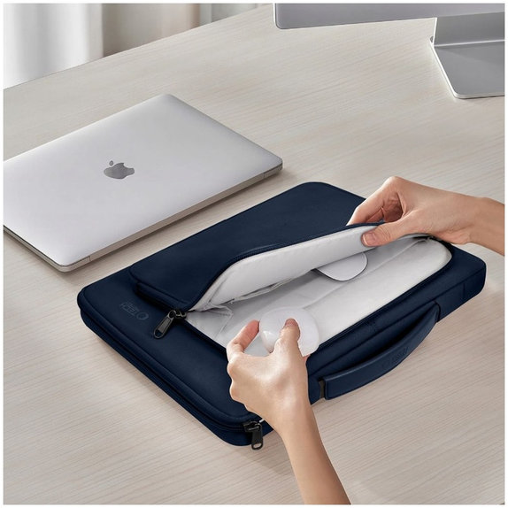Husă pentru laptop Basic Bag 15-16, Navy Blue, Tech-Protect