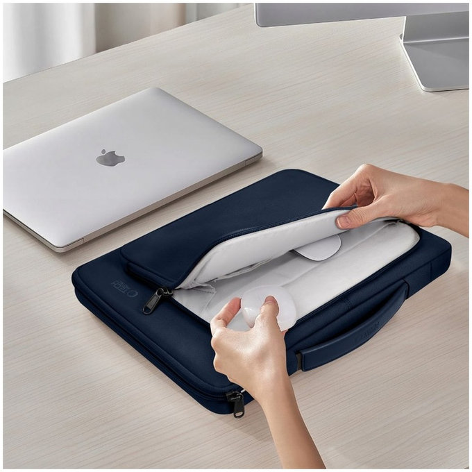 Husă pentru laptop Basic Bag 15-16, Navy Blue, Tech-Protect