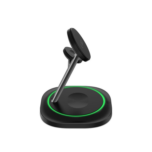 Încărcător wireless QI15W-A46 3IN1 Magnetic MagSafe, neagră, Tech-Protect
