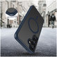Husă MagMat MagSafe pentru Samsung S25, Matte Navy, Tech-Protect