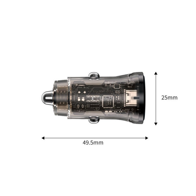Încărcător auto CC01 2-PORT PD 45W / QC3.0, neagră, Tech-Protect