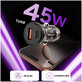 Încărcător auto CC01 2-PORT PD 45W / QC3.0, neagră, Tech-Protect