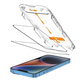 Sticlă securizată Quick Set+ 2-PACK pentru iPhone 13 / 13 Pro / 14 / 16E / 17E, neagră, Tech-Protect