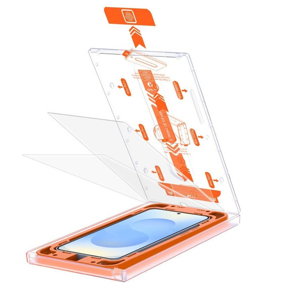Sticlă securizată Quick Set+ 2-PACK pentru Samsung S24 / S25, transparentă, Tech-Protect