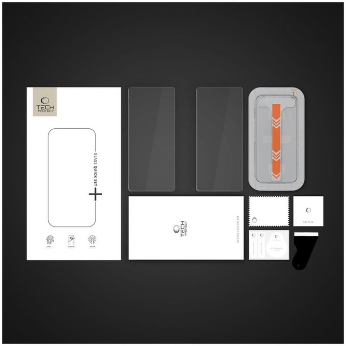Sticlă securizată Quick Set+ 2-PACK pentru Samsung S24 / S25, transparentă, Tech-Protect