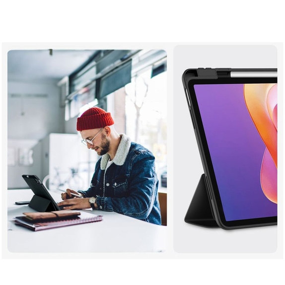 Husă Sc Pen pentru Xiaomi Redmi Pad 2 11.0, neagră, Tech-Protect