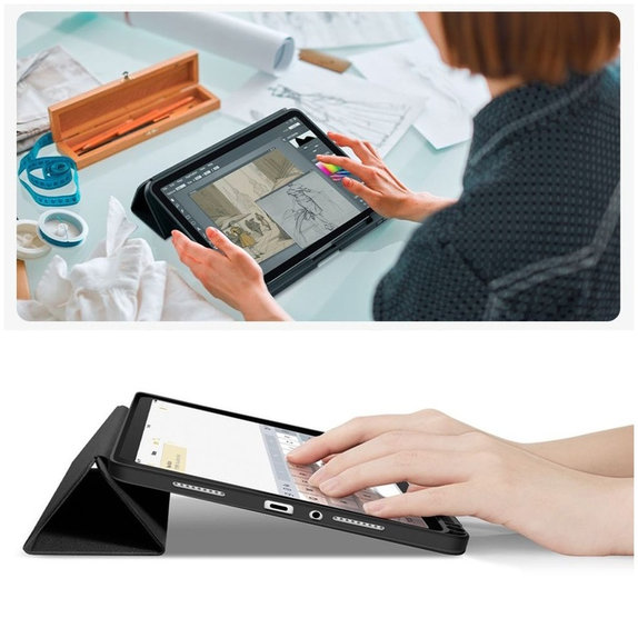 Husă Sc Pen pentru Xiaomi Redmi Pad 2 11.0, neagră, Tech-Protect