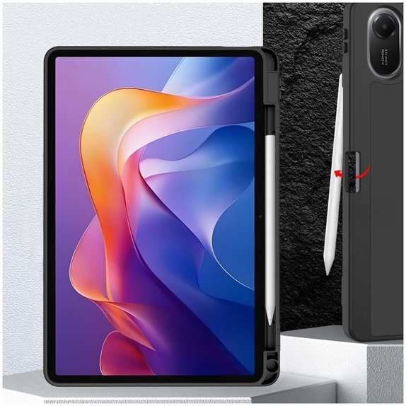 Husă Sc Pen pentru Xiaomi Redmi Pad 2 11.0, neagră, Tech-Protect