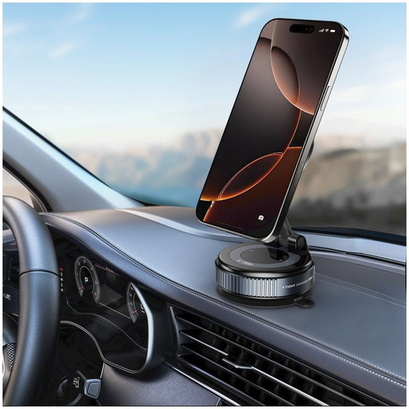 Suport auto N60 Magnetic MagSafe Windshield & Dashboard, neagră, Tech-Protect