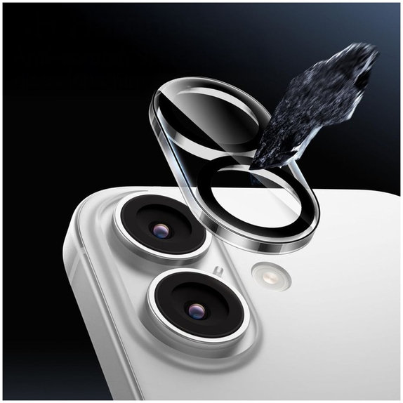 Protecție cameră Cam Fit+ pentru iPhone 17, transparentă, Tech-Protect