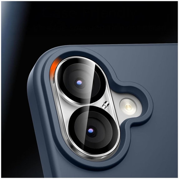 Protecție cameră Cam Fit+ pentru iPhone 17, transparentă, Tech-Protect