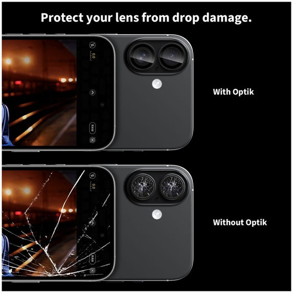 Protecție cameră Camring Fit+ pentru iPhone 16 / 16 Plus / 17, transparentă, Tech-Protect