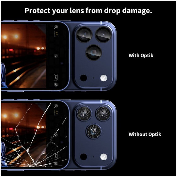 Protecție cameră Camring Fit+ pentru iPhone 14 Pro / Max / 15 Pro / Max / 16 Pro / Max / 17 Pro / Max, transparentă, Tech-Protect