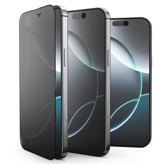 Sticlă securizată Privacy Glass Spy+ 2-PACK pentru iPhone 16 Pro / 17 / 17 Pro, privacy, Tech-Protect