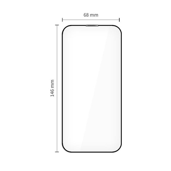 Sticlă securizată Quick Set+ 2-PACK pentru iPhone 17, neagră, Tech-Protect