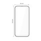 Sticlă securizată Quick Set+ 2-PACK pentru iPhone 17, neagră, Tech-Protect