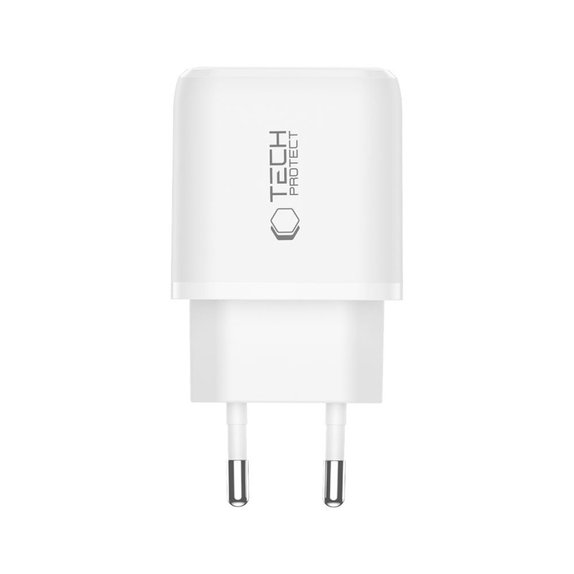 Încărcător de rețea NCA20 2-PORT PD 20W / QC3.0, albă, Tech-Protect