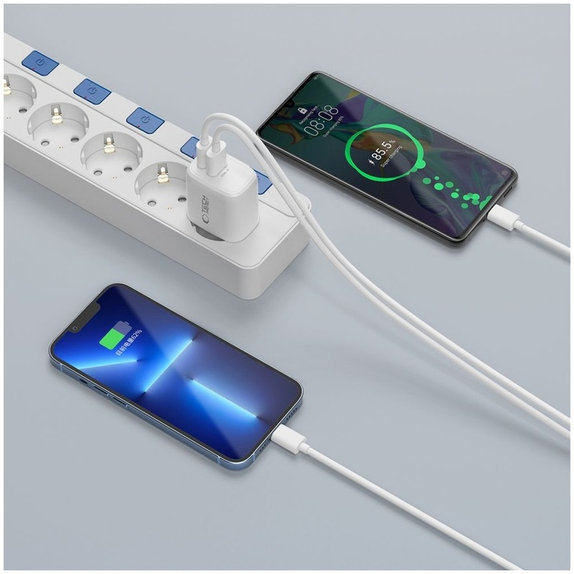 Încărcător de rețea NCA20 2-PORT PD 20W / QC3.0, albă, Tech-Protect