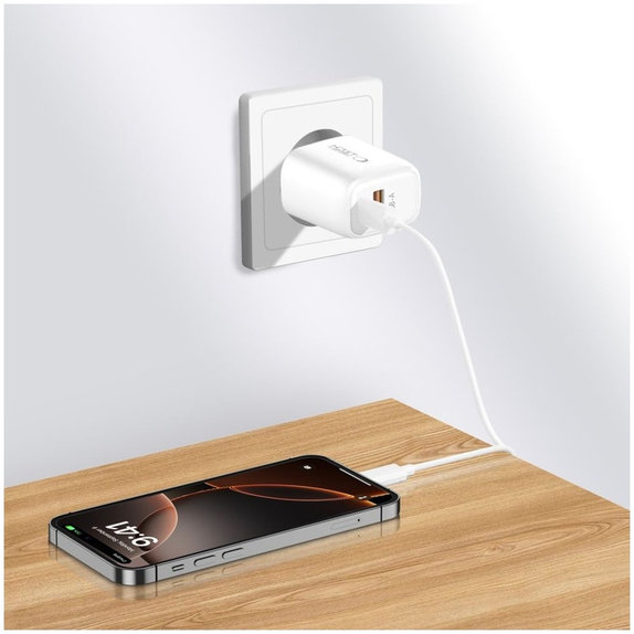 Încărcător de rețea NCA20 2-PORT PD 20W / QC3.0, albă, Tech-Protect