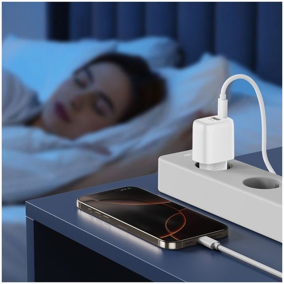 Încărcător de rețea NCA20 2-PORT PD 20W / QC3.0, albă, Tech-Protect