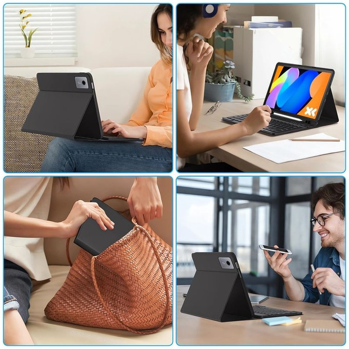 Husă Sc Pen + Keyboard pentru Lenovo Idea Tab / K11 Gen 2 11.0 TB-336, neagră, Tech-Protect