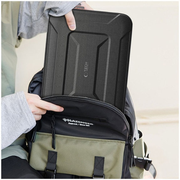 Husă pentru laptop Ranger-X Tactical 13-14, neagră, Tech-Protect