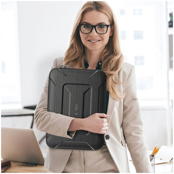 Husă pentru laptop Ranger-X Tactical 13-14, neagră, Tech-Protect