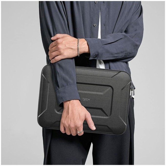 Husă pentru laptop Ranger-X Tactical 13-14, neagră, Tech-Protect