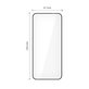 Sticlă securizată Glass Fit+ 2-PACK pentru Motorola Edge 50 Neo / 60 Neo, neagră, Tech-Protect