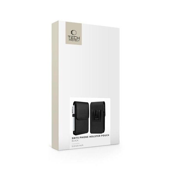 Husă universală pentru telefon SM75 5.8-6.8 Inch, neagră, Tech-Protect