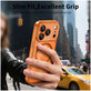 Husă MagFlex MagSafe pentru iPhone 17 Pro, Shiny Cosmic Orange, Tech-Protect