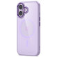 Husă MagMat MagSafe pentru iPhone 17, Lavender/Clear, Tech-Protect