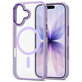 Husă MagMat MagSafe pentru iPhone 17, Lavender/Clear, Tech-Protect