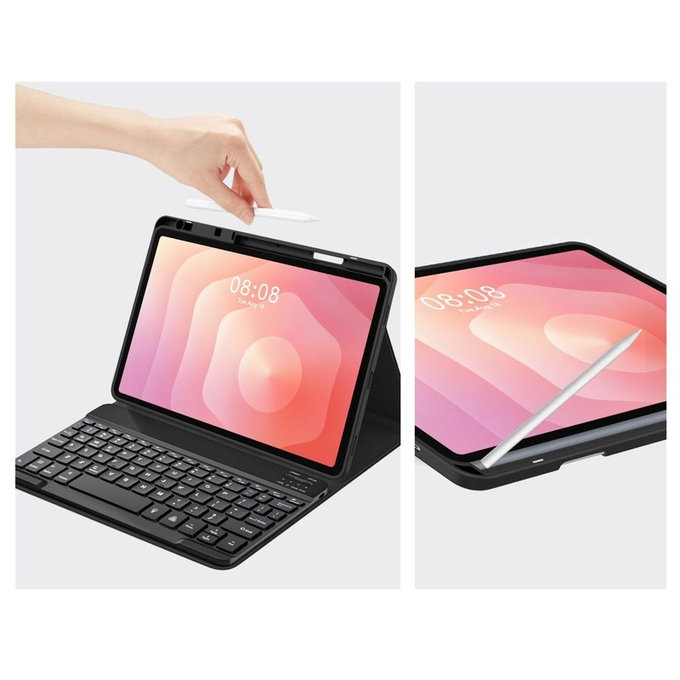 Husă Sc Pen + Keyboard pentru Samsung Tab S11 11.0 X730 / X736B, neagră, Tech-Protect