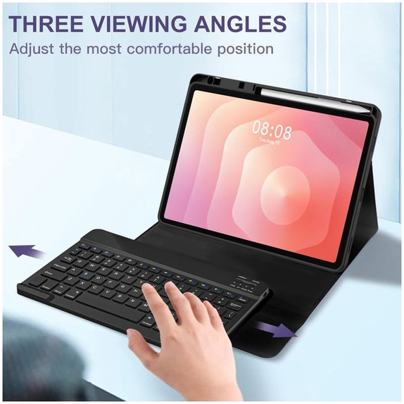Husă Sc Pen + Keyboard pentru Samsung Tab S11 11.0 X730 / X736B, neagră, Tech-Protect