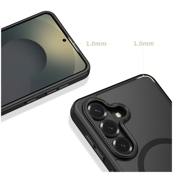 Husă Magcam MagSafe pentru Samsung S26, Matte Black, Tech-Protect