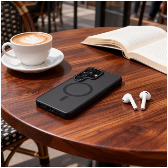Husă MagCam MagSafe pentru Samsung S26 Ultra, Matte Black, Tech-Protect