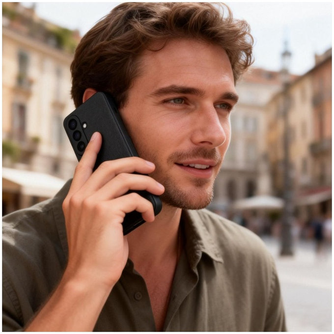 Husă Smart Wallet pentru Samsung S26, Matte Black, Tech-Protect